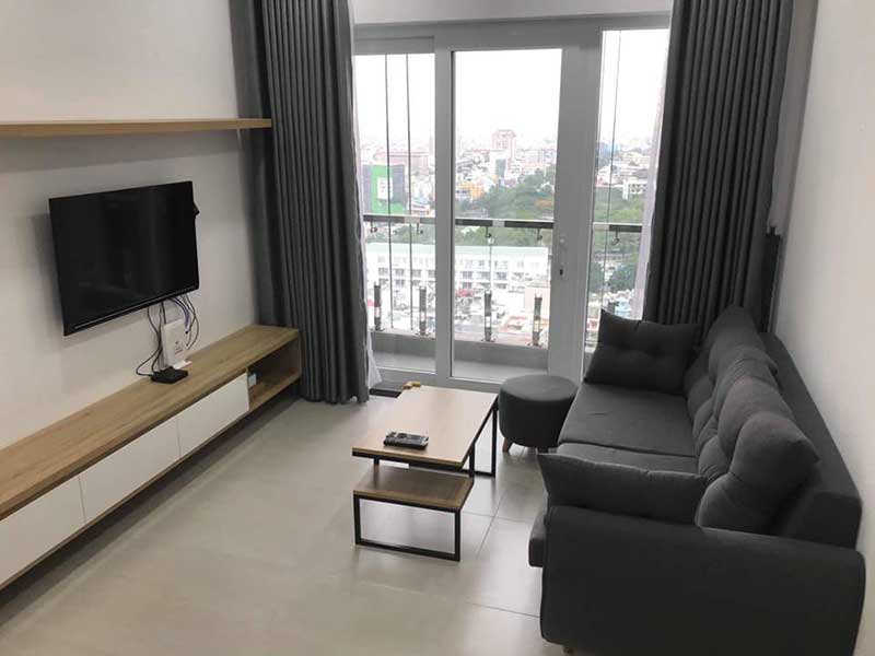 Phòng khách căn hộ cho thuê Xi Grand Court