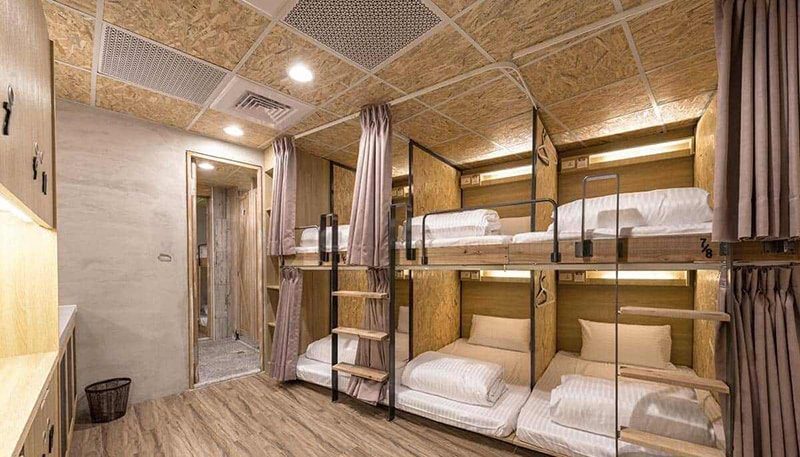 Hostel với đặc trưng những chiếc giường tầng