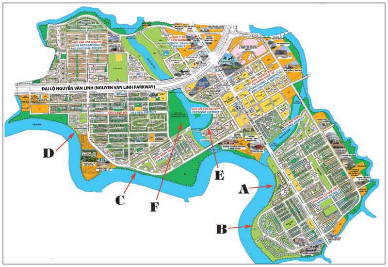 Bản đồ Phú Mỹ Hưng quận 7