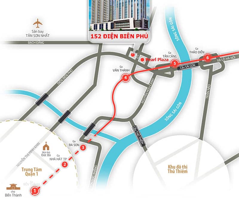 Vị trí dự án căn hộ 152 Điện Biên Phủ cho thuê ở đâu?