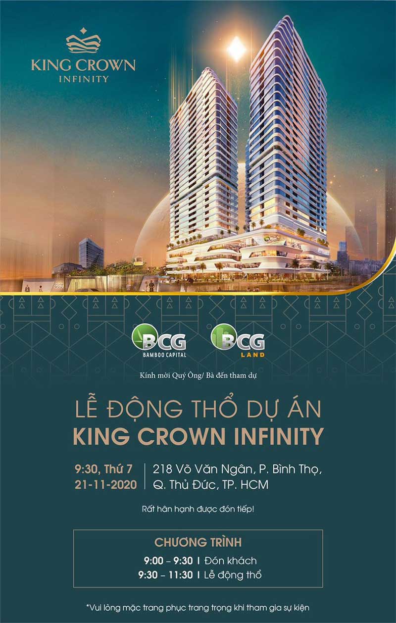 lễ công bố khởi xây dựng dự án King Crown Infinity