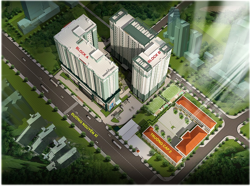 Mặt bằng dự án cho thuê chung cư Saigonres Plaza
