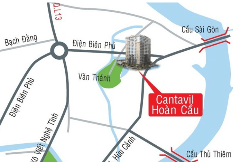 Địa chỉ Cantvil Hoàn Cầu trên bản đồ