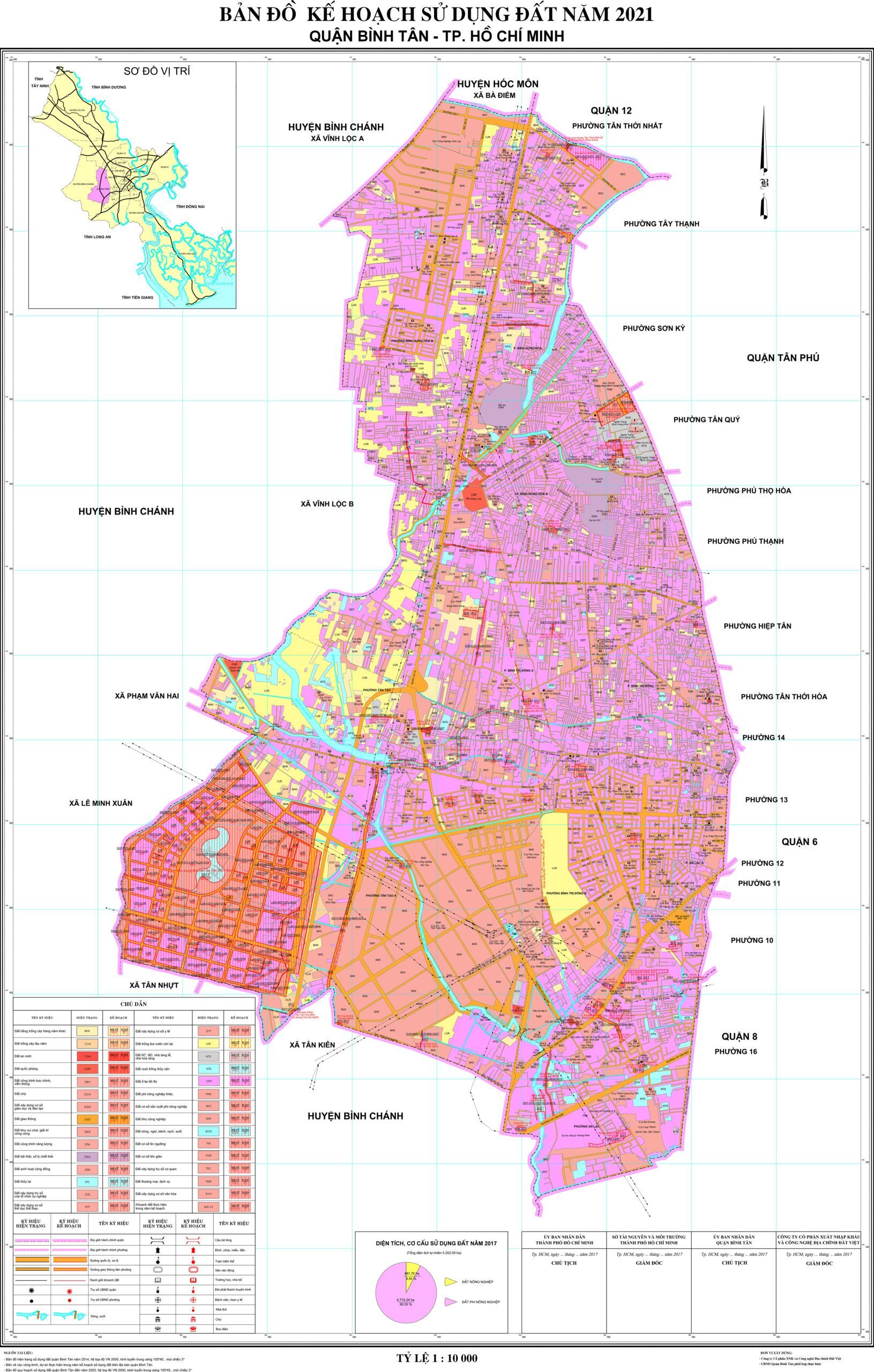Bản đồ quy hoạch Bình Tân đến năm 2021