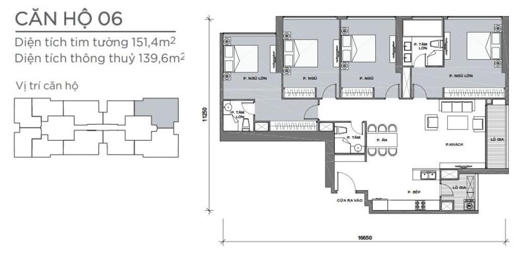 Thiết kế căn hộ 4 phòng ngủ cho gia đình nhiều thế hệ 2022