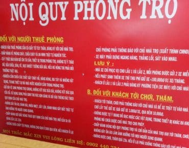 Nội quy phòng trọ