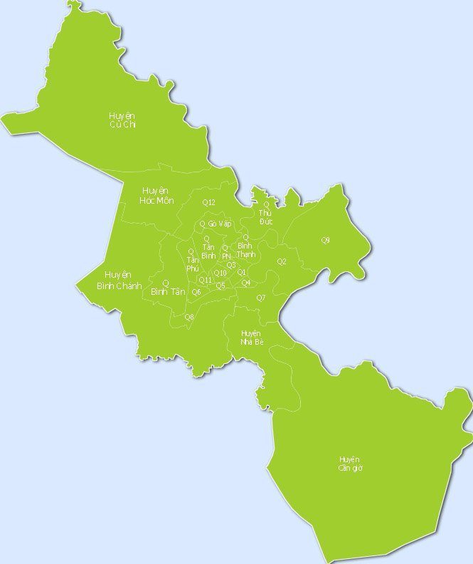 Bản đồ huyện bình chánh