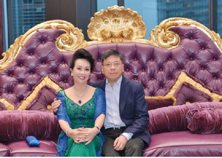 Bà Trương Mỹ Lan và chồng của mình - doanh nhân Hồng Kông