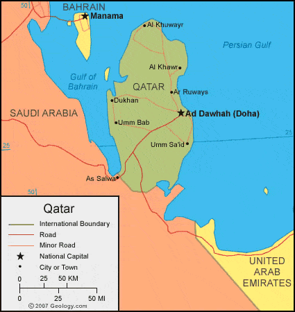 [Update] Bản đồ hành chính đất nước Qatar (Qatar Map) phóng to năm 2022 13