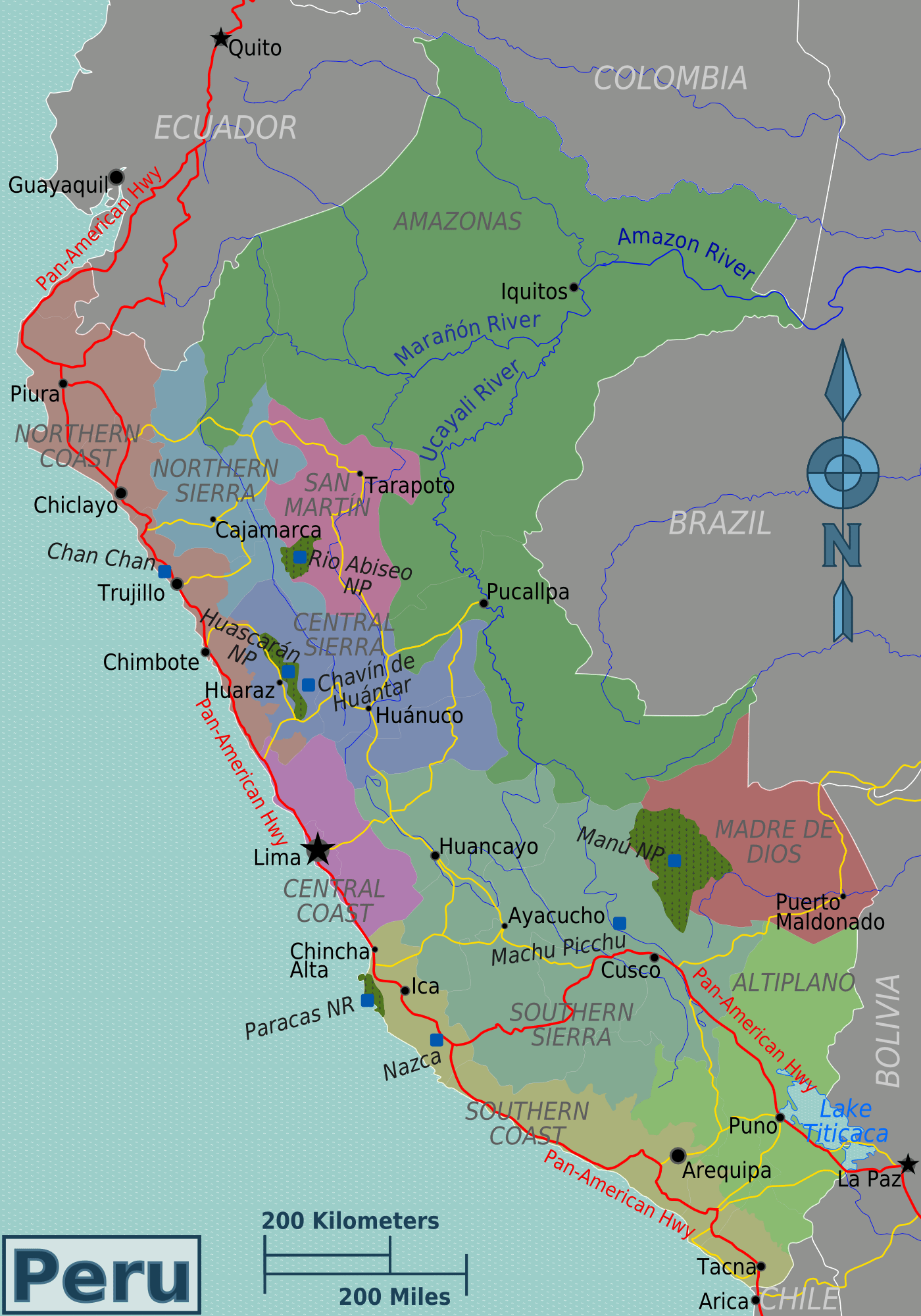 [Update] Bản đồ hành chính đất nước Peru (Peru Map) phóng to năm 2022 19