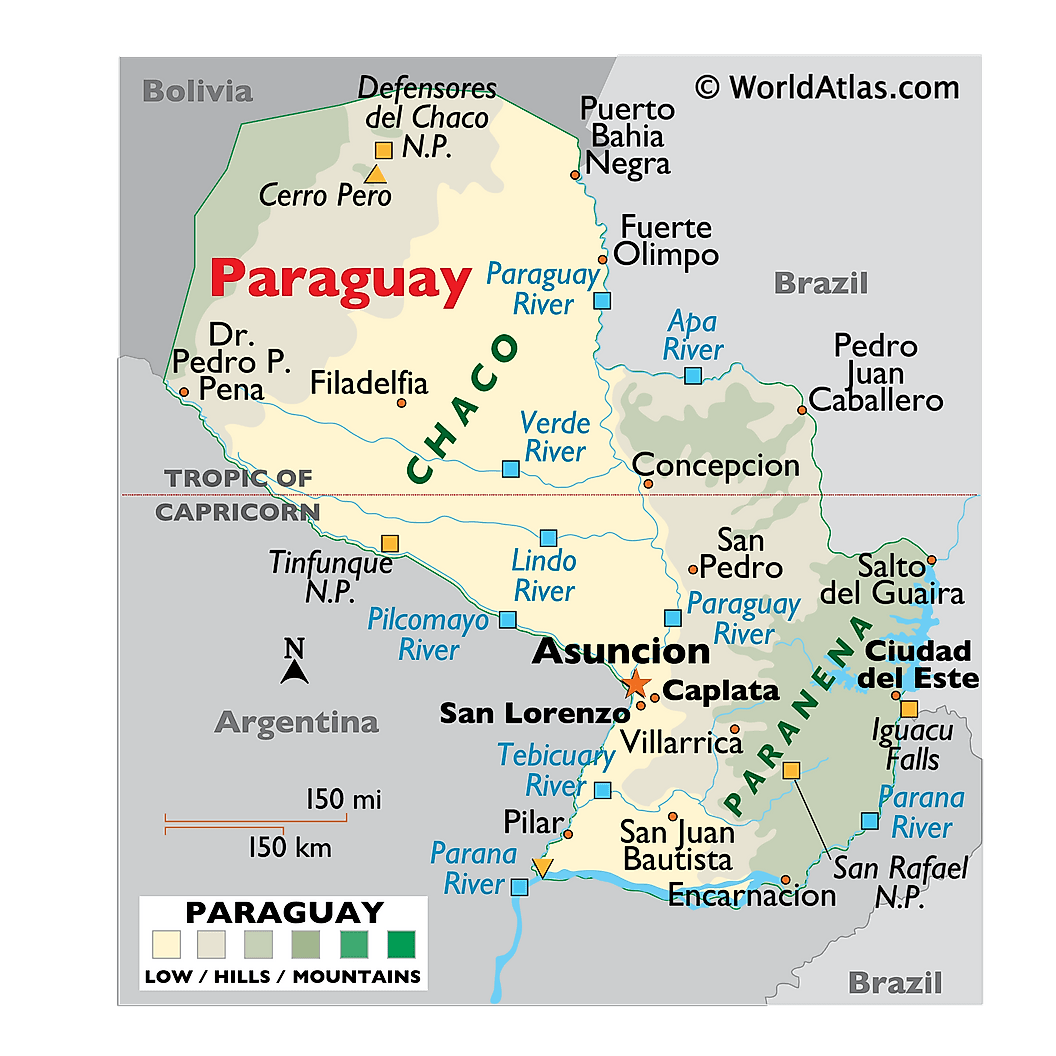 [Update] Bản đồ hành chính đất nước Paraguay (Paraguay Map) phóng to năm 2022 14
