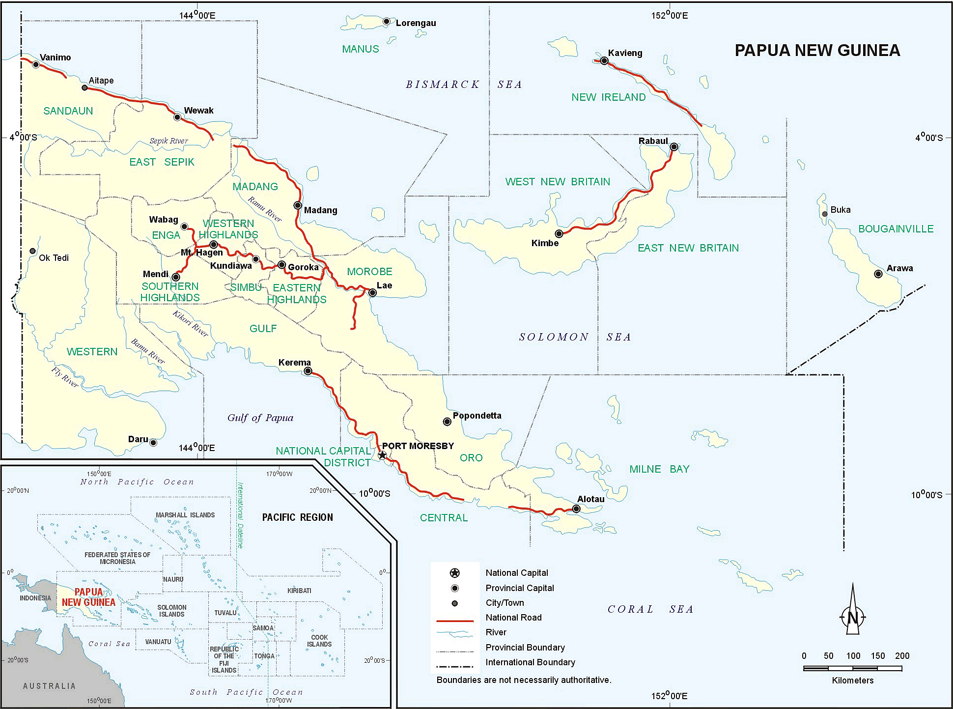 [Update] Bản đồ nước Papua New Guinea (Papua New Guinea Map) phóng to năm 2022 18