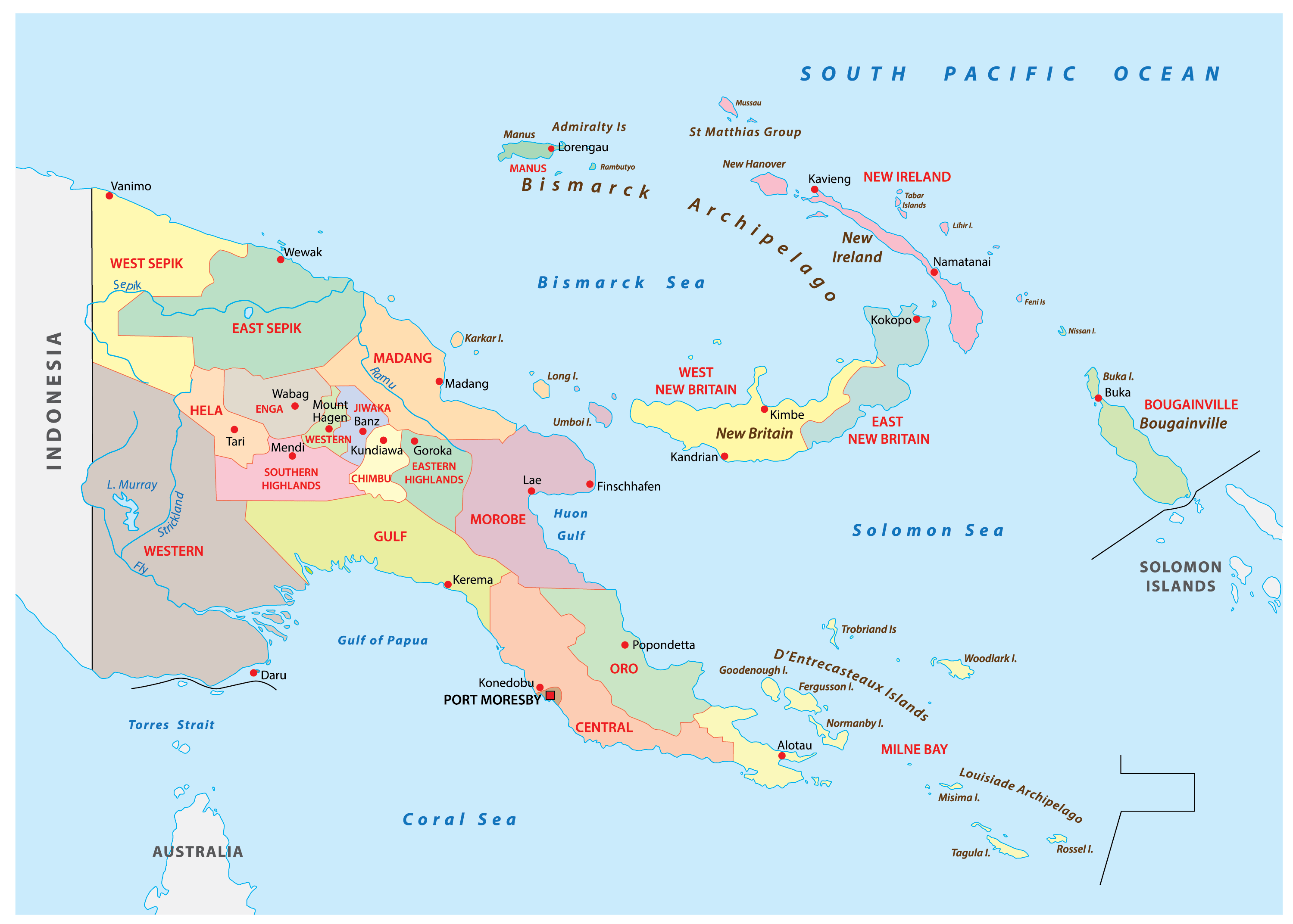 [Update] Bản đồ nước Papua New Guinea (Papua New Guinea Map) phóng to năm 2022 19