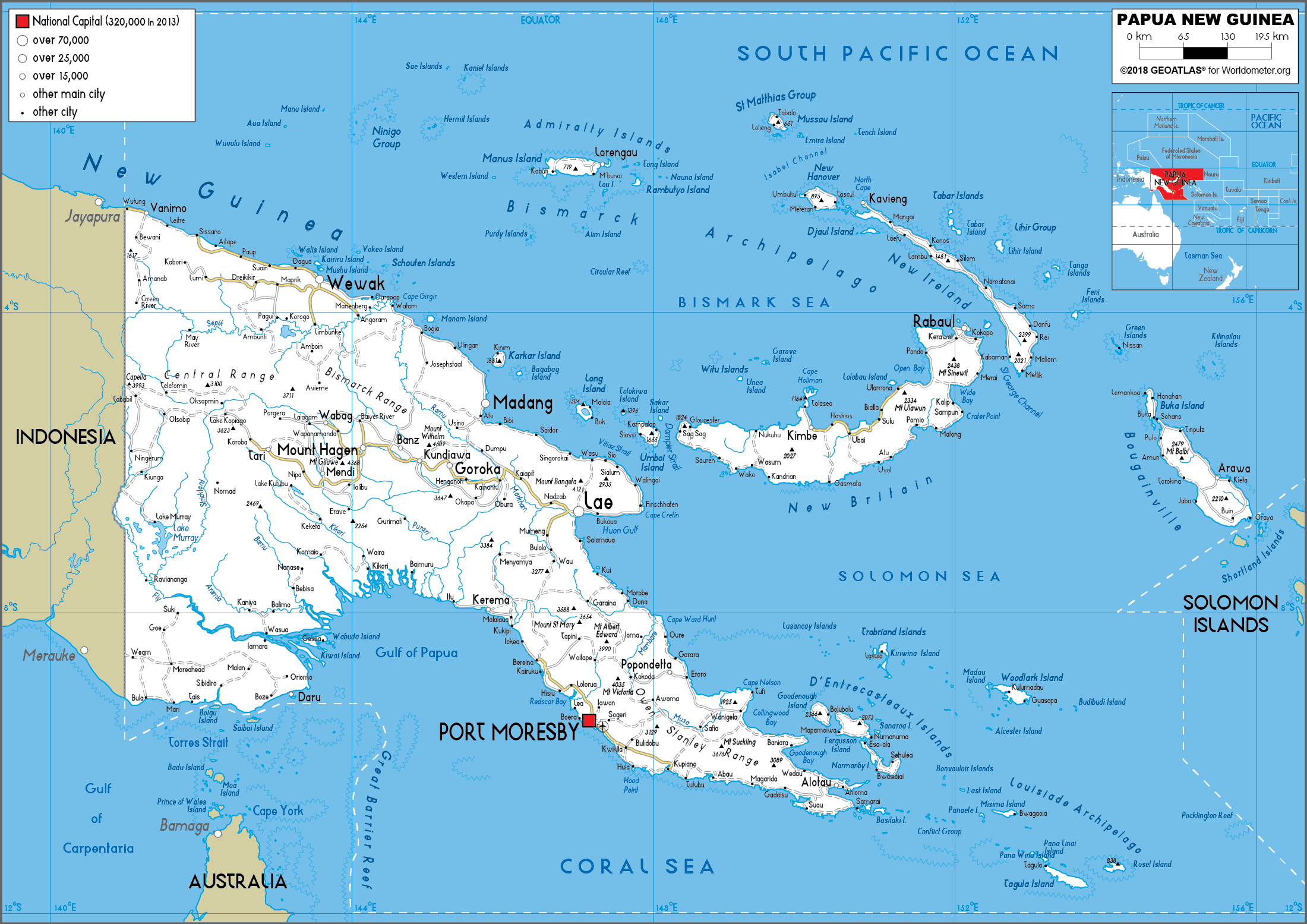 [Update] Bản đồ nước Papua New Guinea (Papua New Guinea Map) phóng to năm 2022 20