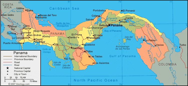 [Update] Bản đồ hành chính đất nước Panama (Panama Map) phóng to năm 2022 18