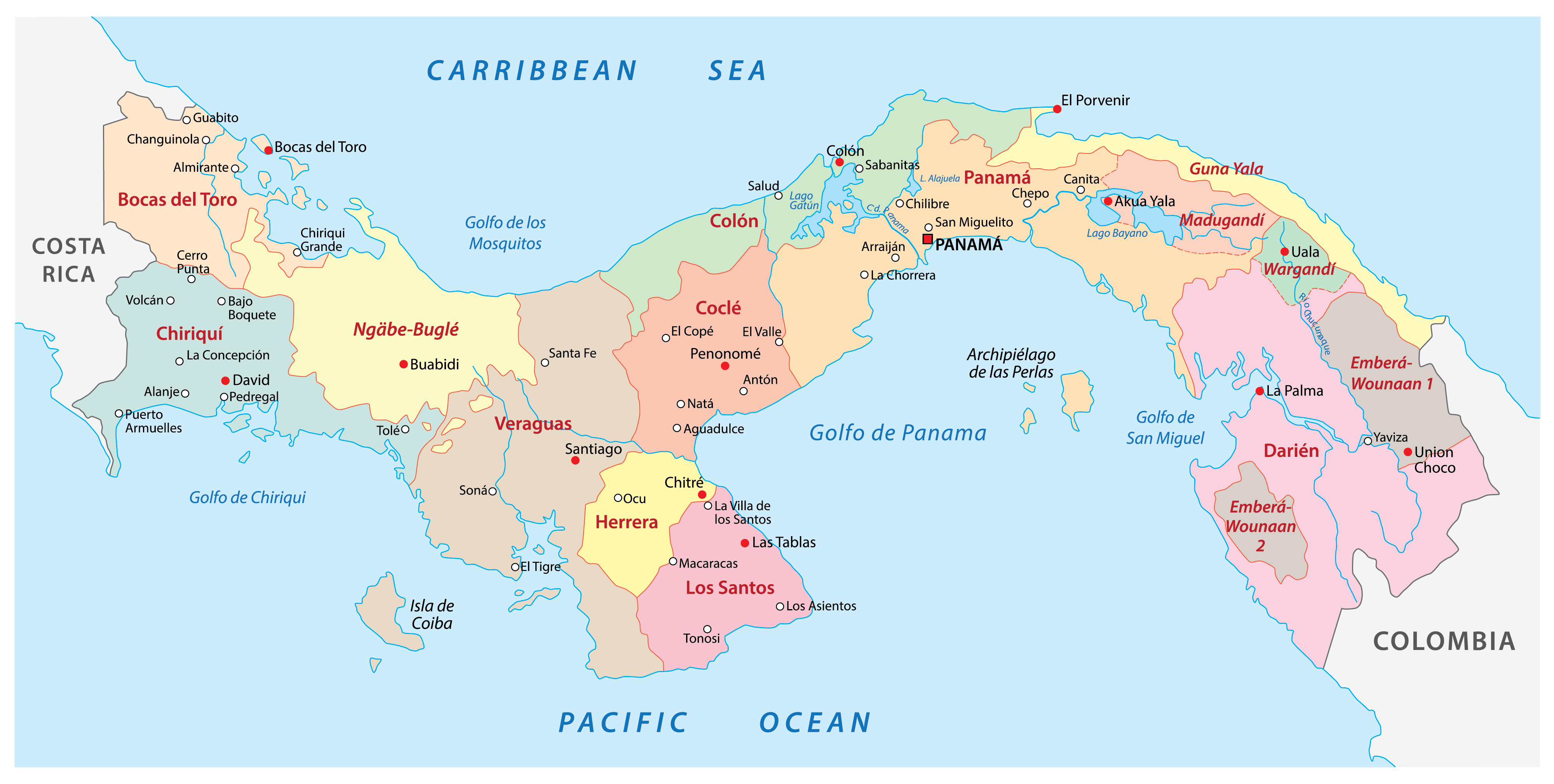 [Update] Bản đồ hành chính đất nước Panama (Panama Map) phóng to năm 2022 20