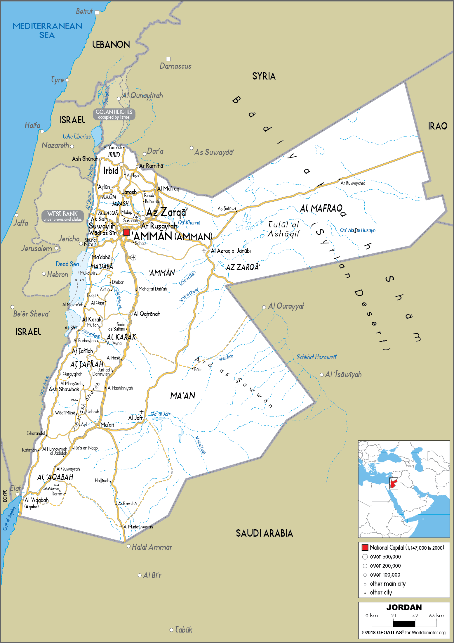 [Update] Bản đồ hành chính đất nước Palestine (Palestine Map) phóng to năm 2022 19