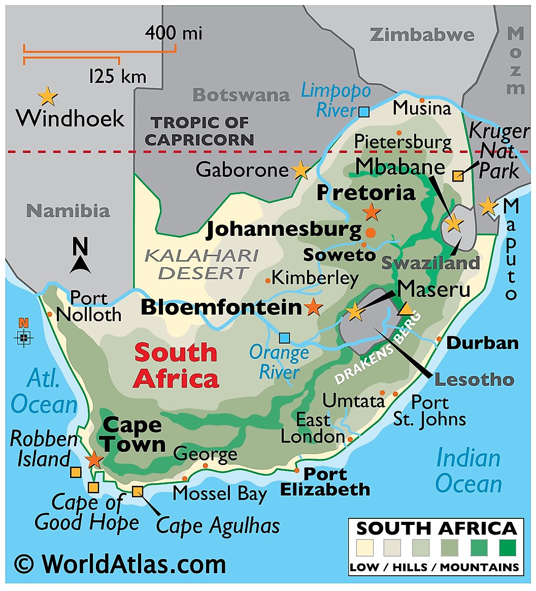 [Update] Bản đồ Cộng hòa Nam Phi khổ lớn phóng to năm 2022 17