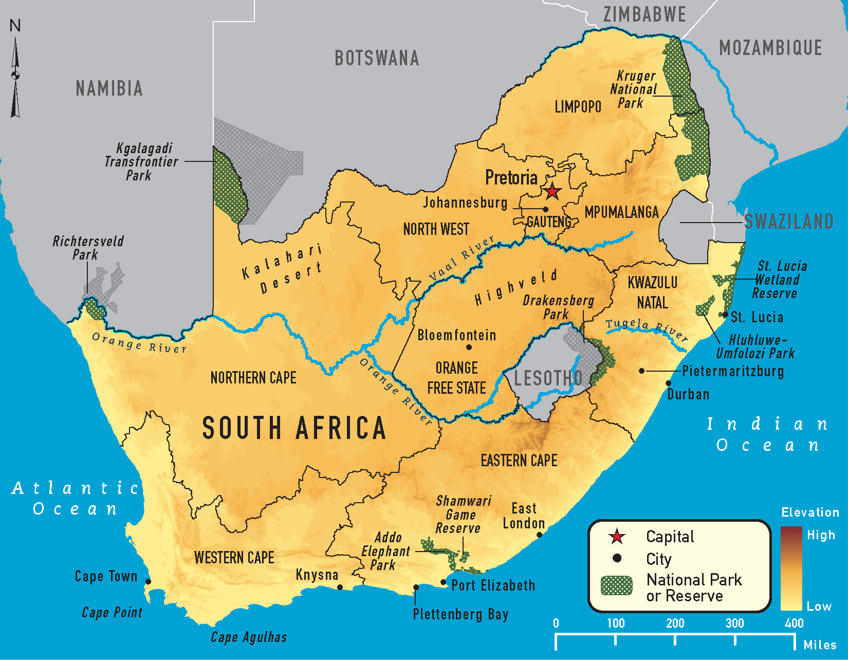 [Update] Bản đồ Cộng hòa Nam Phi khổ lớn phóng to năm 2022 19
