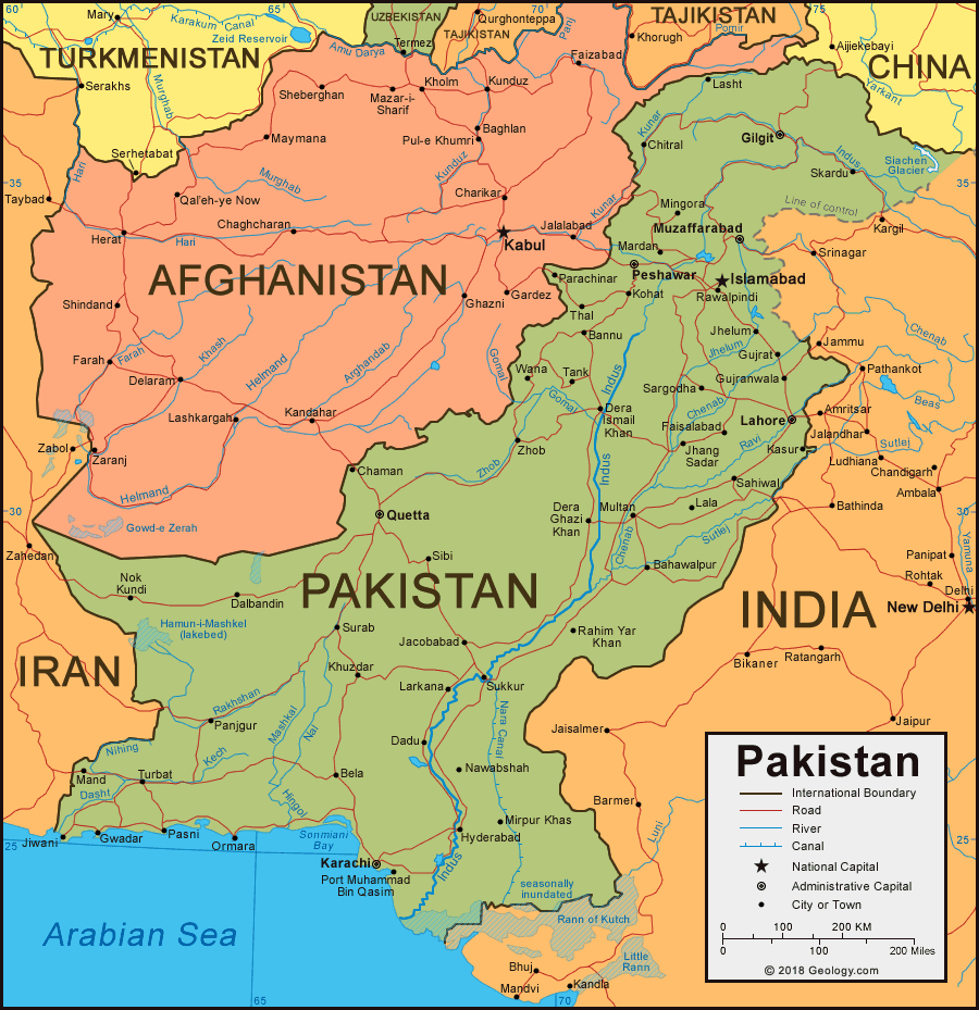 [Update] Bản đồ hành chính đất nước Pakistan (Pakistan Map) phóng to năm 2022 17