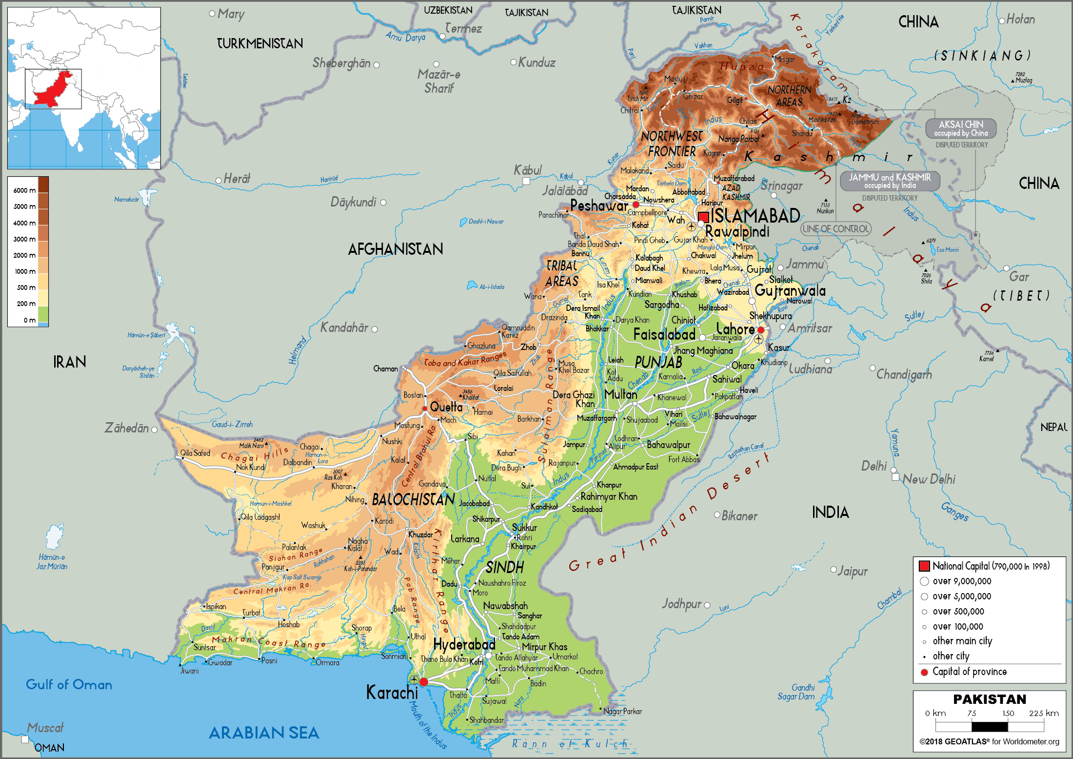 [Update] Bản đồ hành chính đất nước Pakistan (Pakistan Map) phóng to năm 2022 24