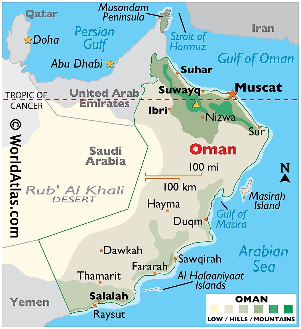 [Update] Bản đồ hành chính đất nước Oman (Oman Map) phóng to năm 2022 18