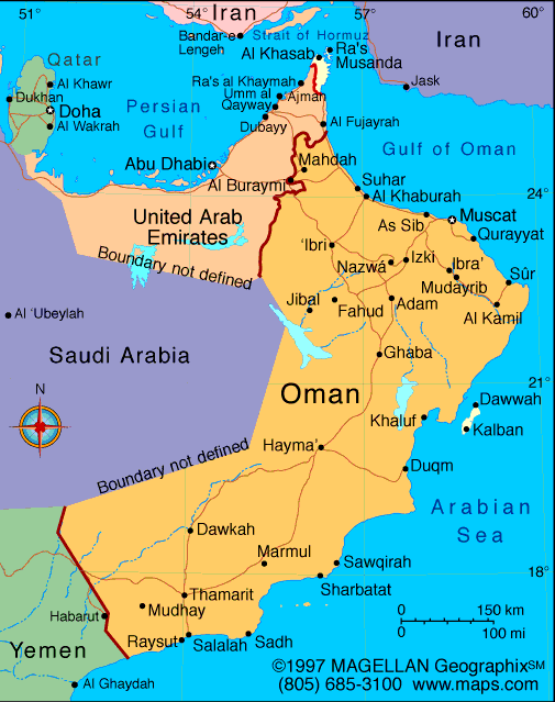 [Update] Bản đồ hành chính đất nước Oman (Oman Map) phóng to năm 2022 21