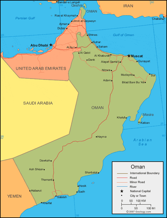 [Update] Bản đồ hành chính đất nước Oman (Oman Map) phóng to năm 2022 20