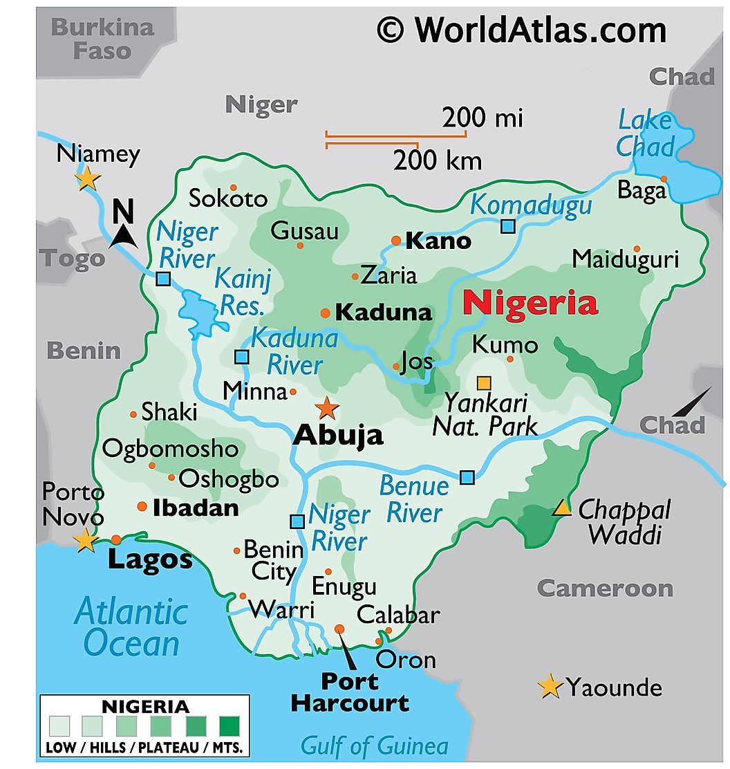 [Update] Bản đồ hành chính đất nước Nigeria (Nigeria Map) phóng to năm 2022 16