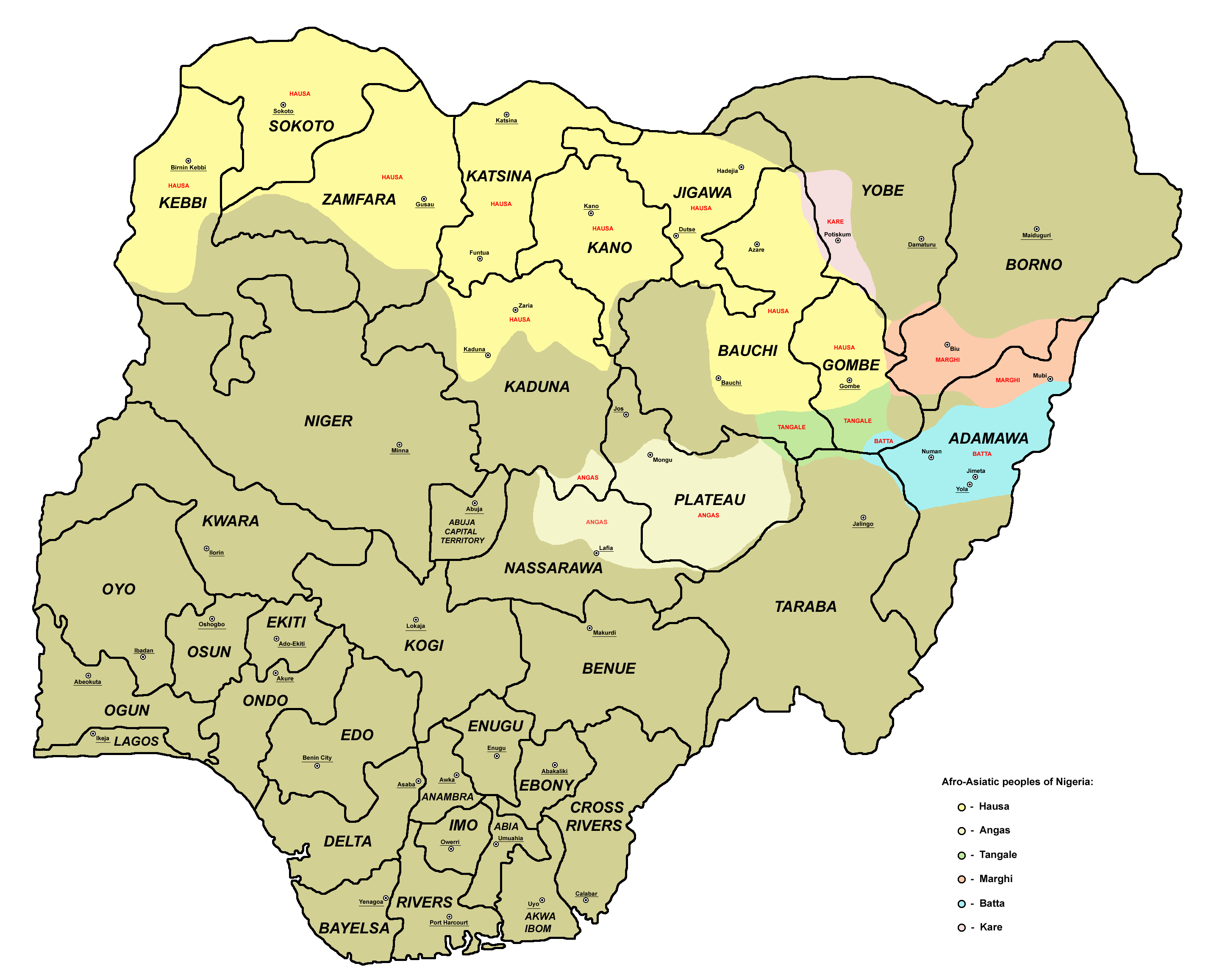 [Update] Bản đồ hành chính đất nước Nigeria (Nigeria Map) phóng to năm 2022 25