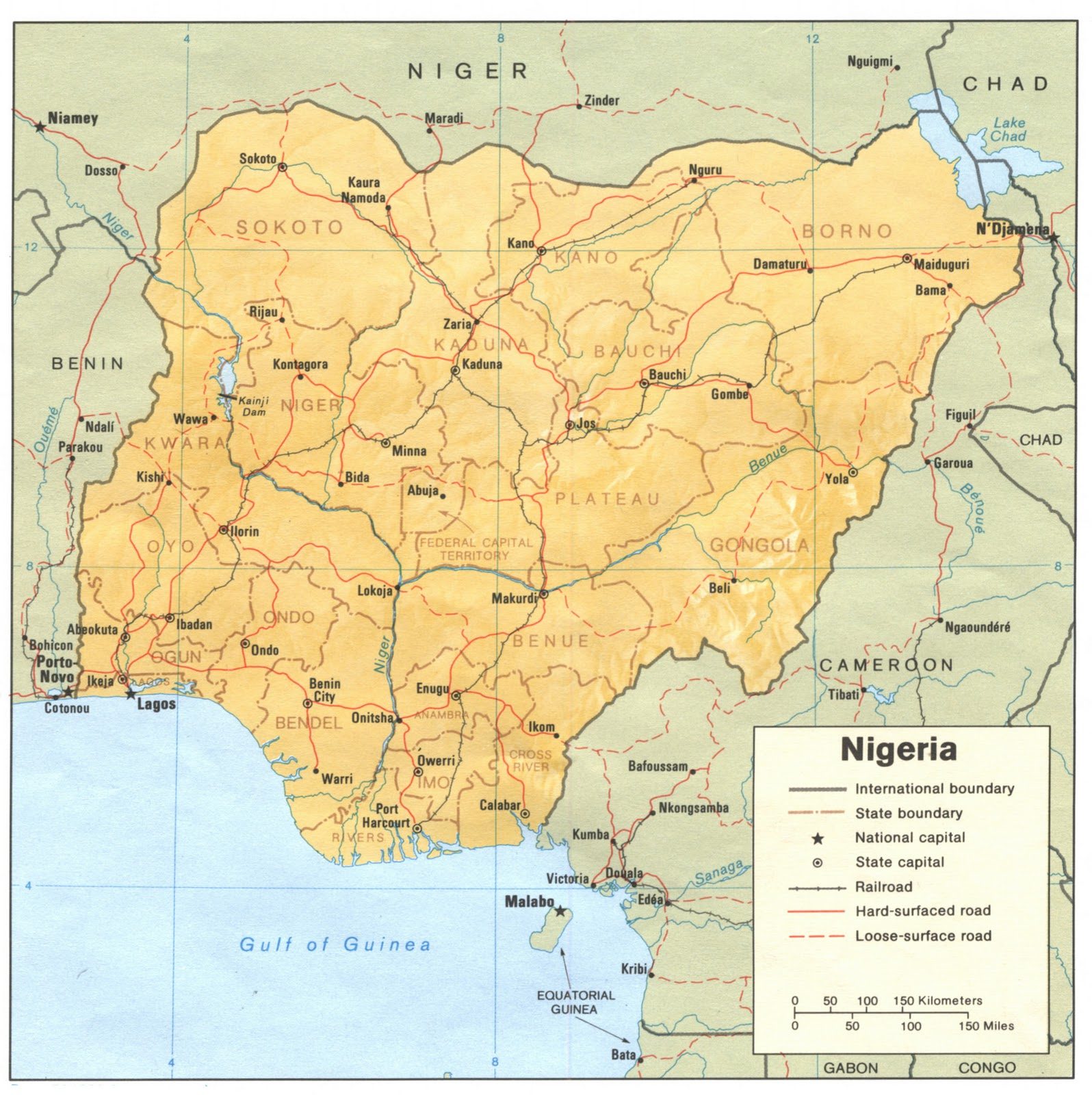 [Update] Bản đồ hành chính đất nước Nigeria (Nigeria Map) phóng to năm 2022 23