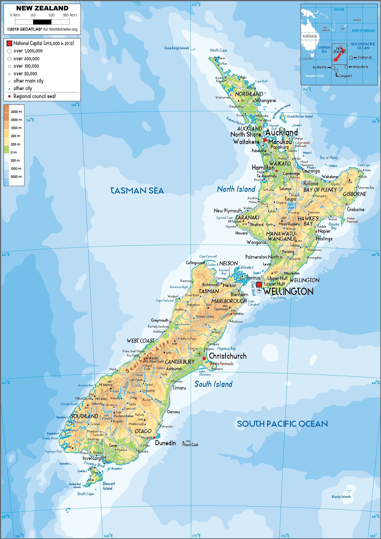 [Update] Bản đồ hành chính đất nước New Zealand (New Zealand Map) phóng to năm 2022 29
