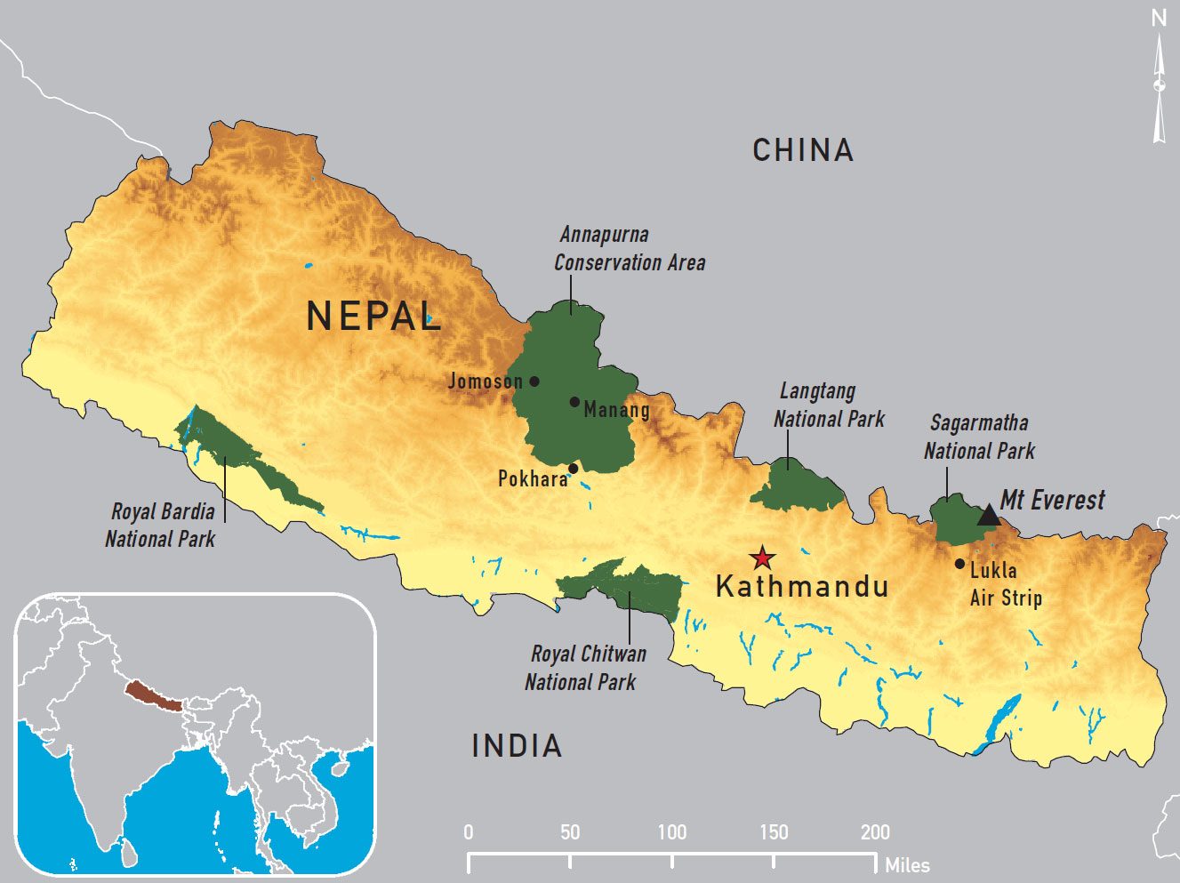 [Update] Bản đồ hành chính đất nước Nepal (Nepal Map) phóng to năm 2022 18