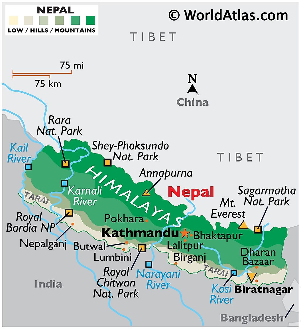 [Update] Bản đồ hành chính đất nước Nepal (Nepal Map) phóng to năm 2022 20