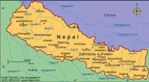 [Update] Bản đồ hành chính đất nước Nepal (Nepal Map) phóng to năm 2022 22