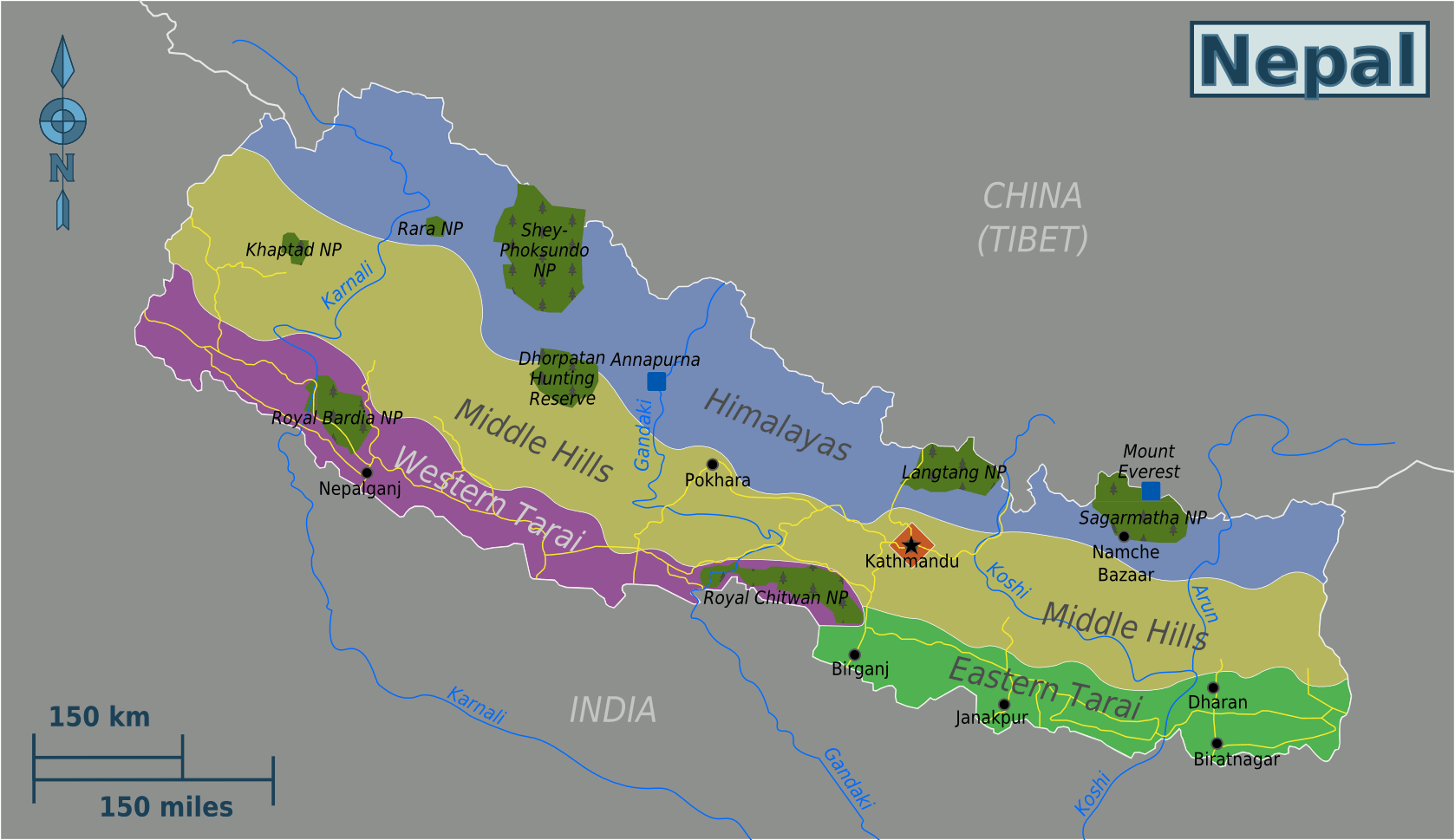 [Update] Bản đồ hành chính đất nước Nepal (Nepal Map) phóng to năm 2022 29