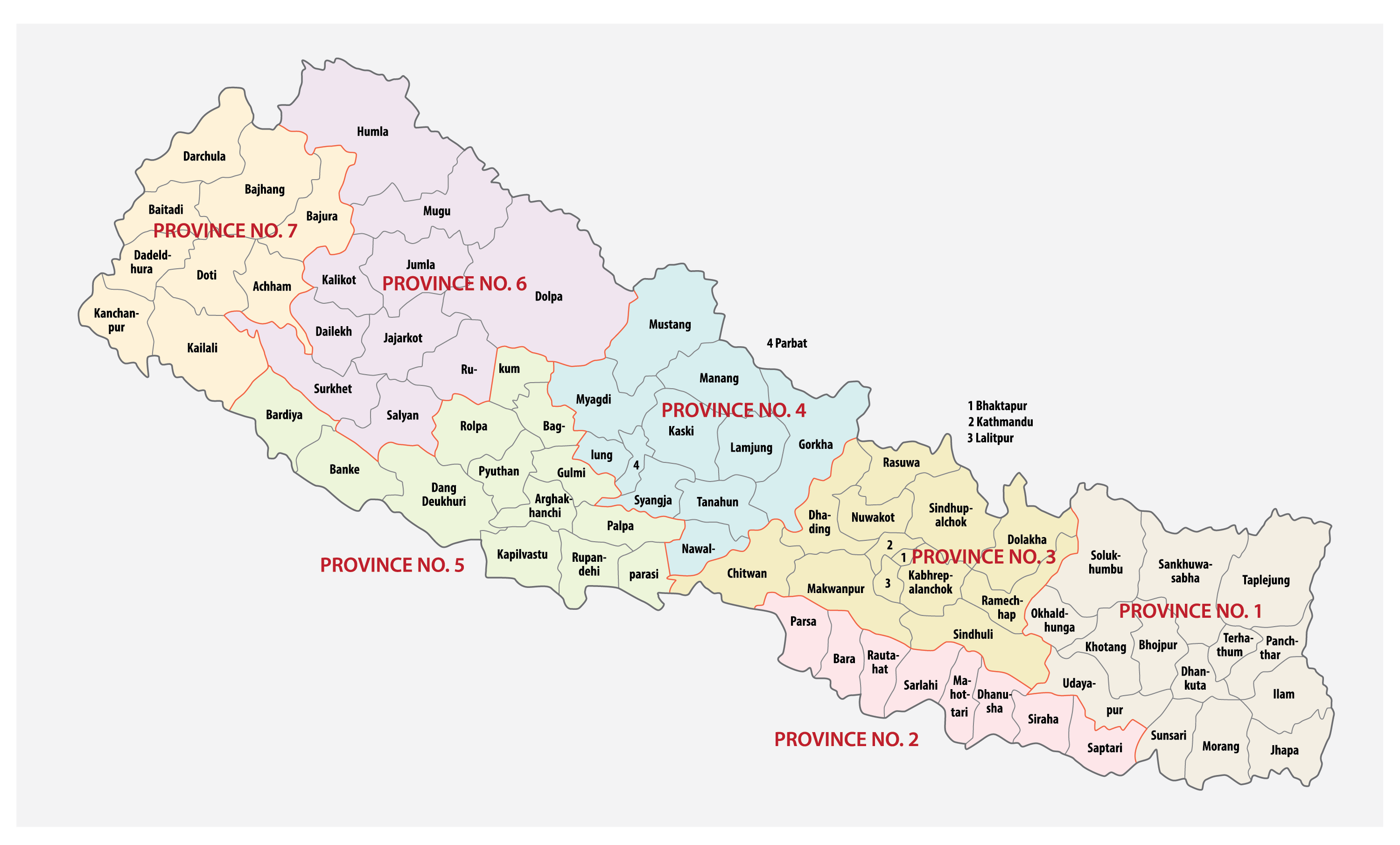 [Update] Bản đồ hành chính đất nước Nepal (Nepal Map) phóng to năm 2022 30