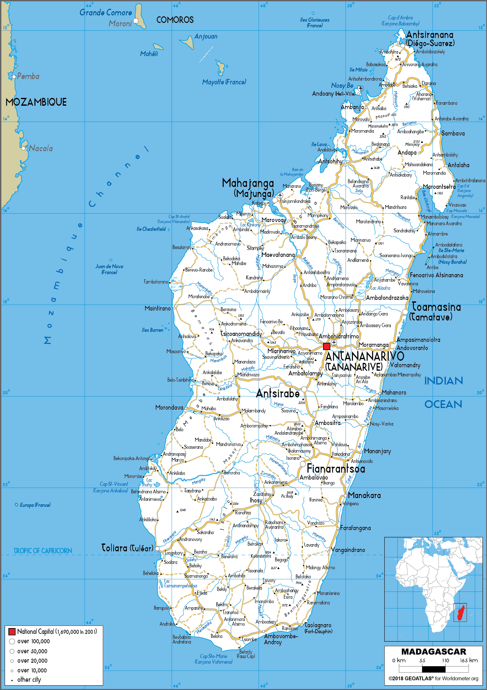 [Update] Bản đồ hành chính đất nước Madagascar (Madagascar Map) phóng to năm 2022 29