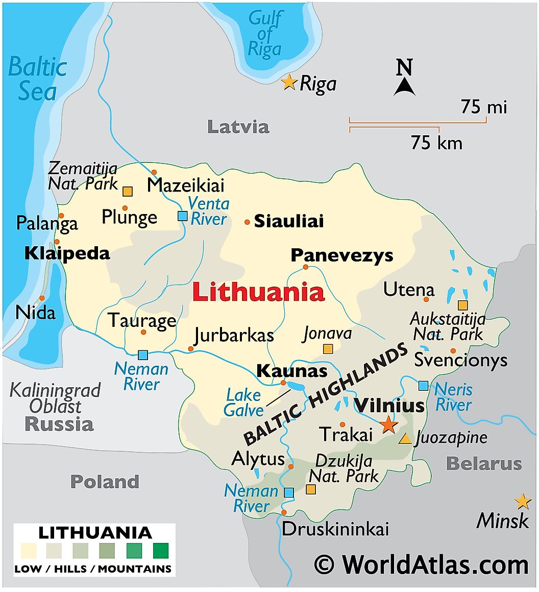[Update] Bản đồ hành chính đất nước Litva (Litva Map) phóng to năm 2022 17