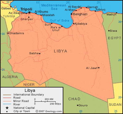 [Update] Bản đồ hành chính đất nước Libya (Libya Map) phóng to năm 2022 16