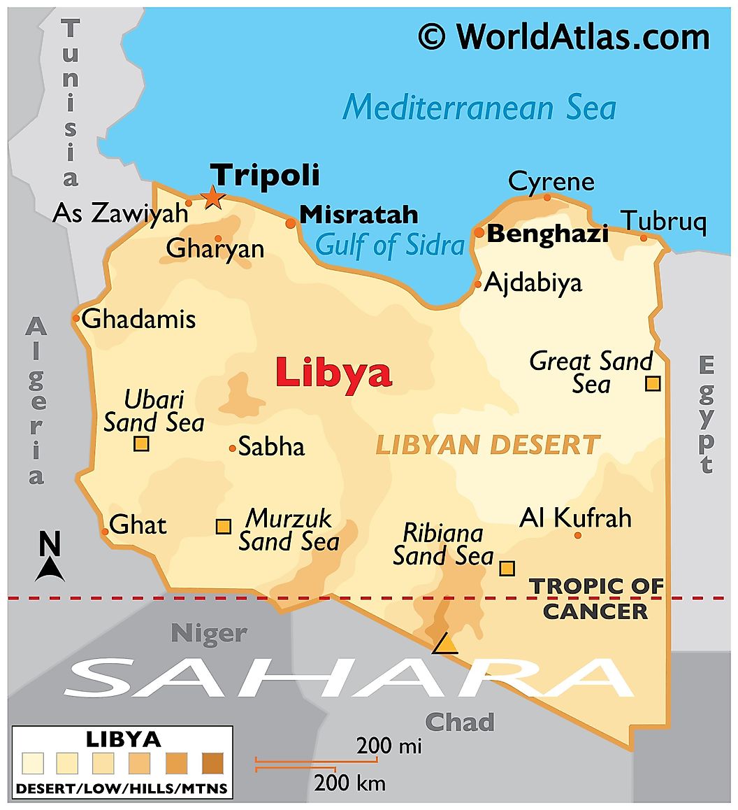 [Update] Bản đồ hành chính đất nước Libya (Libya Map) phóng to năm 2022 18