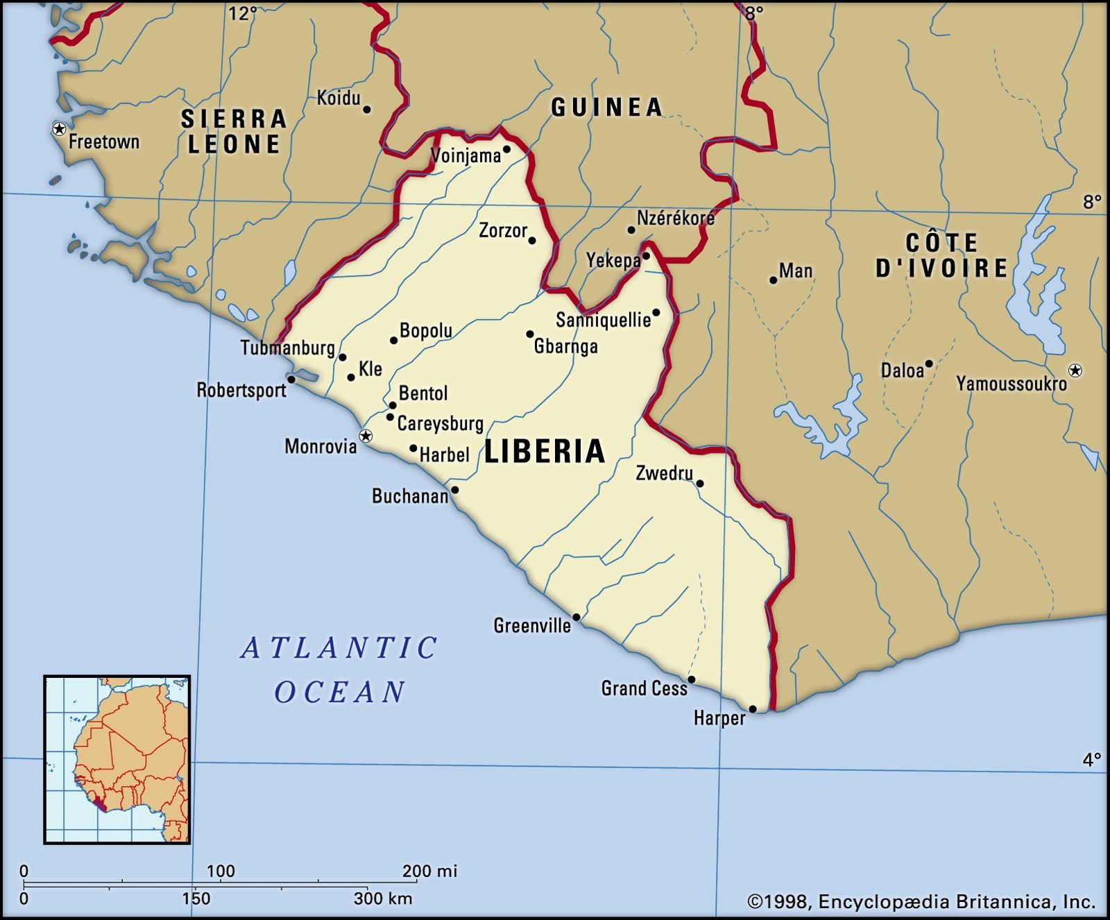 [Update] Bản đồ hành chính đất nước Liberia (Liberia Map) phóng to năm 2022 17