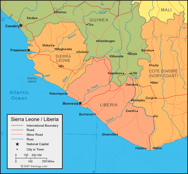 [Update] Bản đồ hành chính đất nước Liberia (Liberia Map) phóng to năm 2022 16
