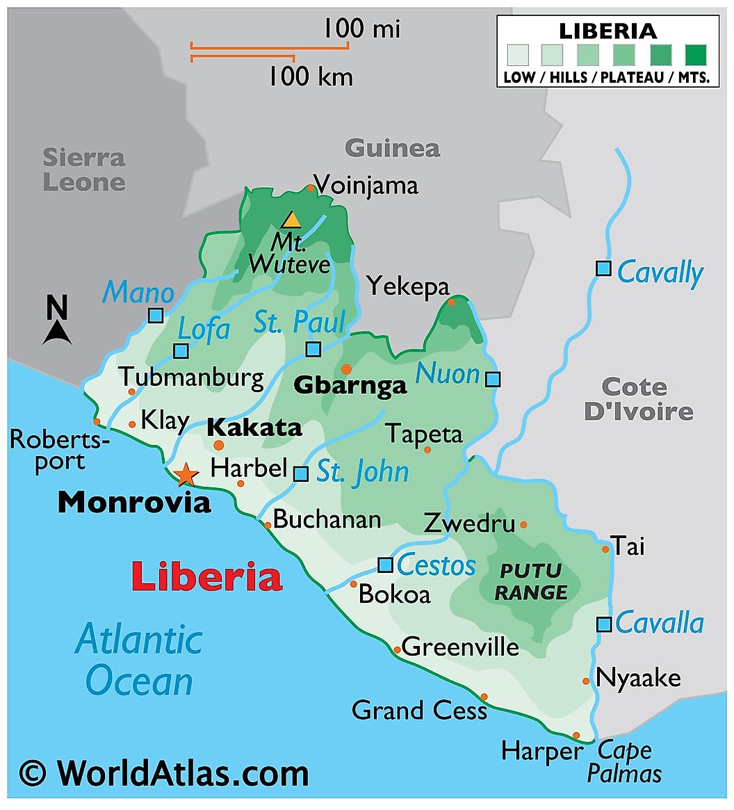 [Update] Bản đồ hành chính đất nước Liberia (Liberia Map) phóng to năm 2022 19