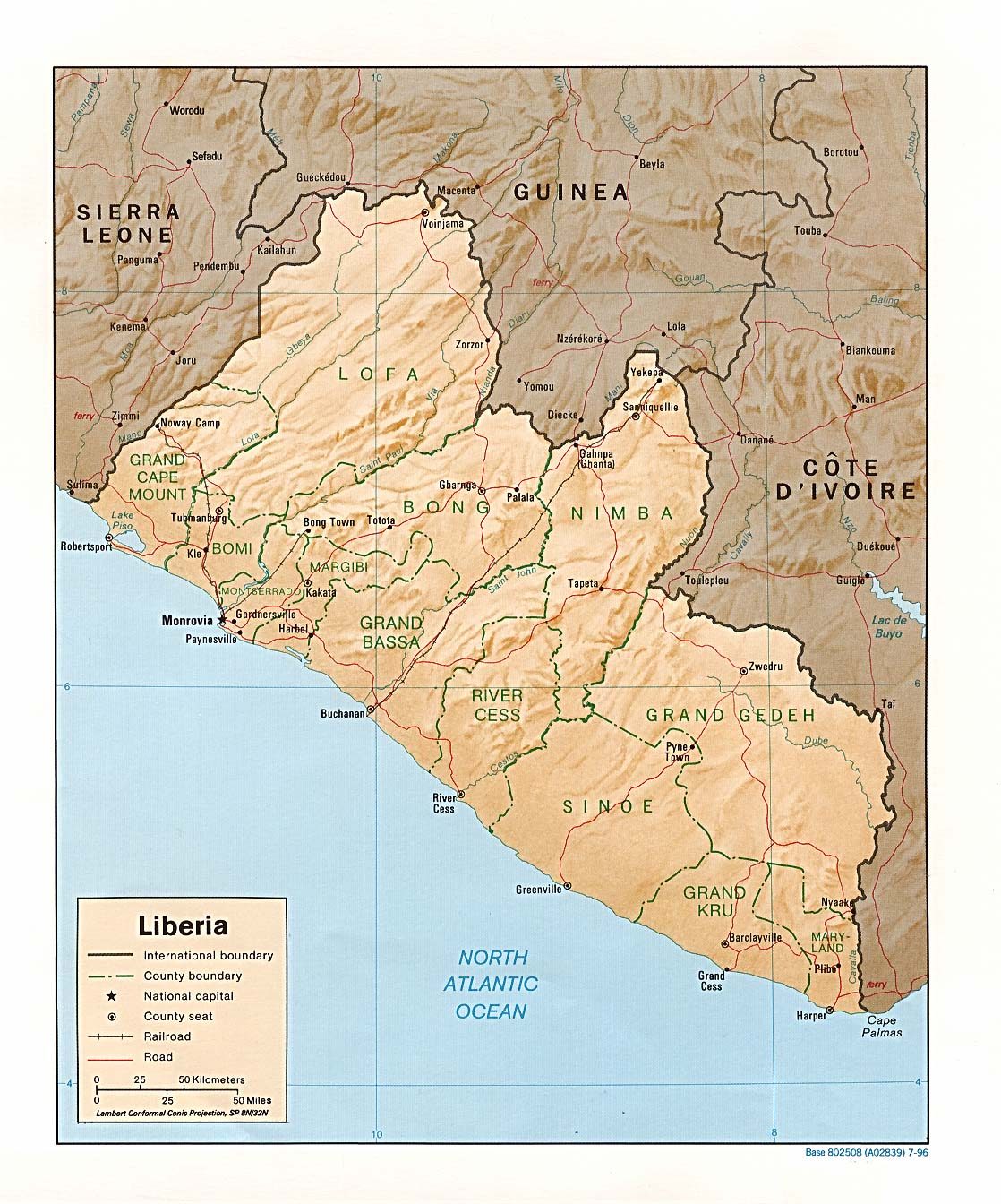 [Update] Bản đồ hành chính đất nước Liberia (Liberia Map) phóng to năm 2022 26