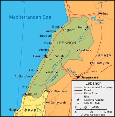 [Update] Bản đồ hành chính đất nước Liban (Liban Map) phóng to năm 2022 19