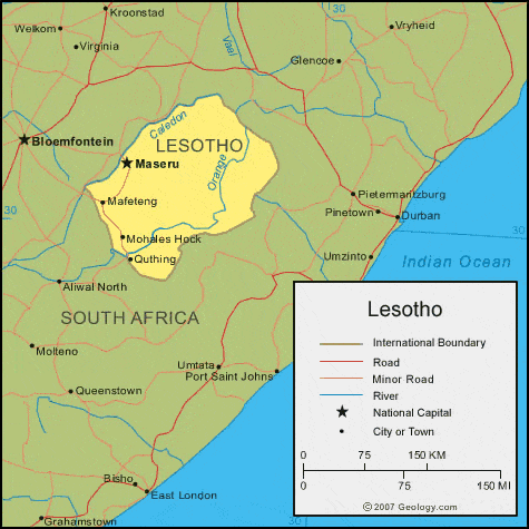 [Update] Bản đồ hành chính đất nước Lesotho (Lesotho Map) phóng to năm 2022 16
