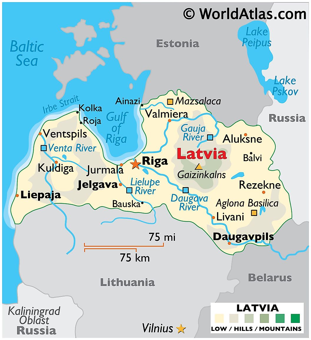 [Update] Bản đồ hành chính đất nước Latvia (Latvia Map) phóng to năm 2022 17