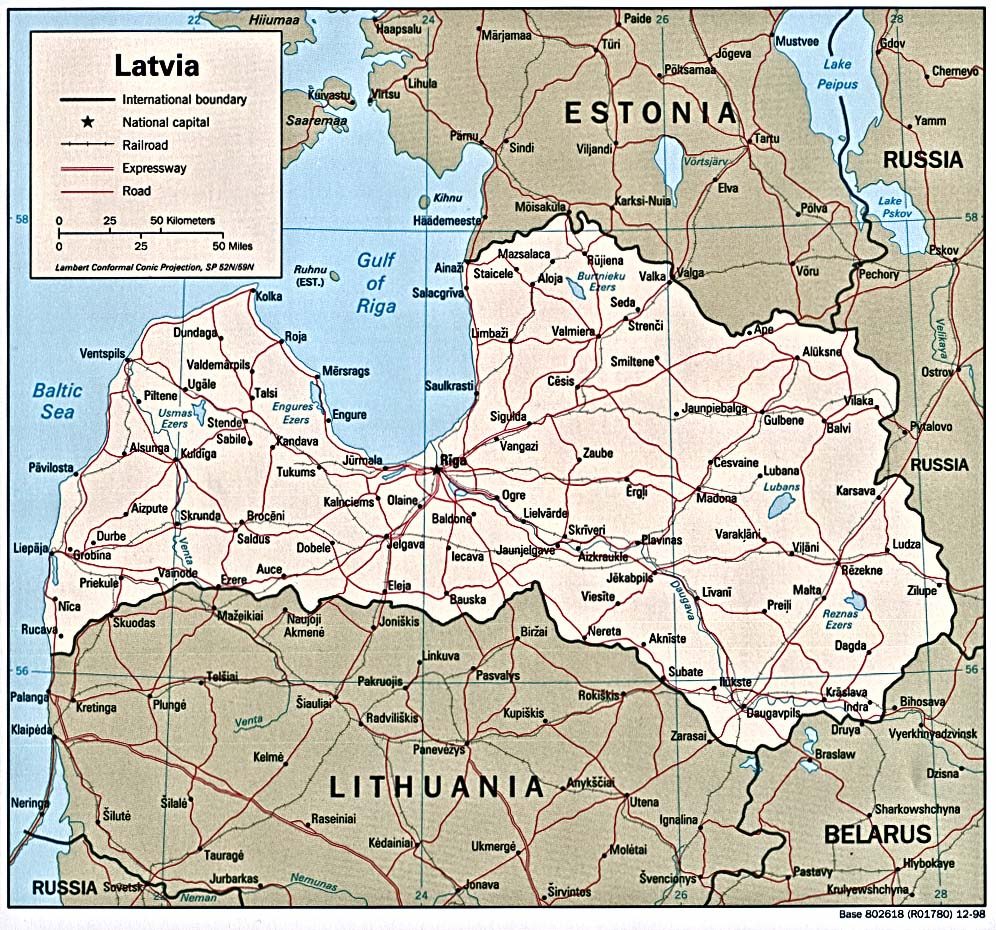 [Update] Bản đồ hành chính đất nước Latvia (Latvia Map) phóng to năm 2022 21
