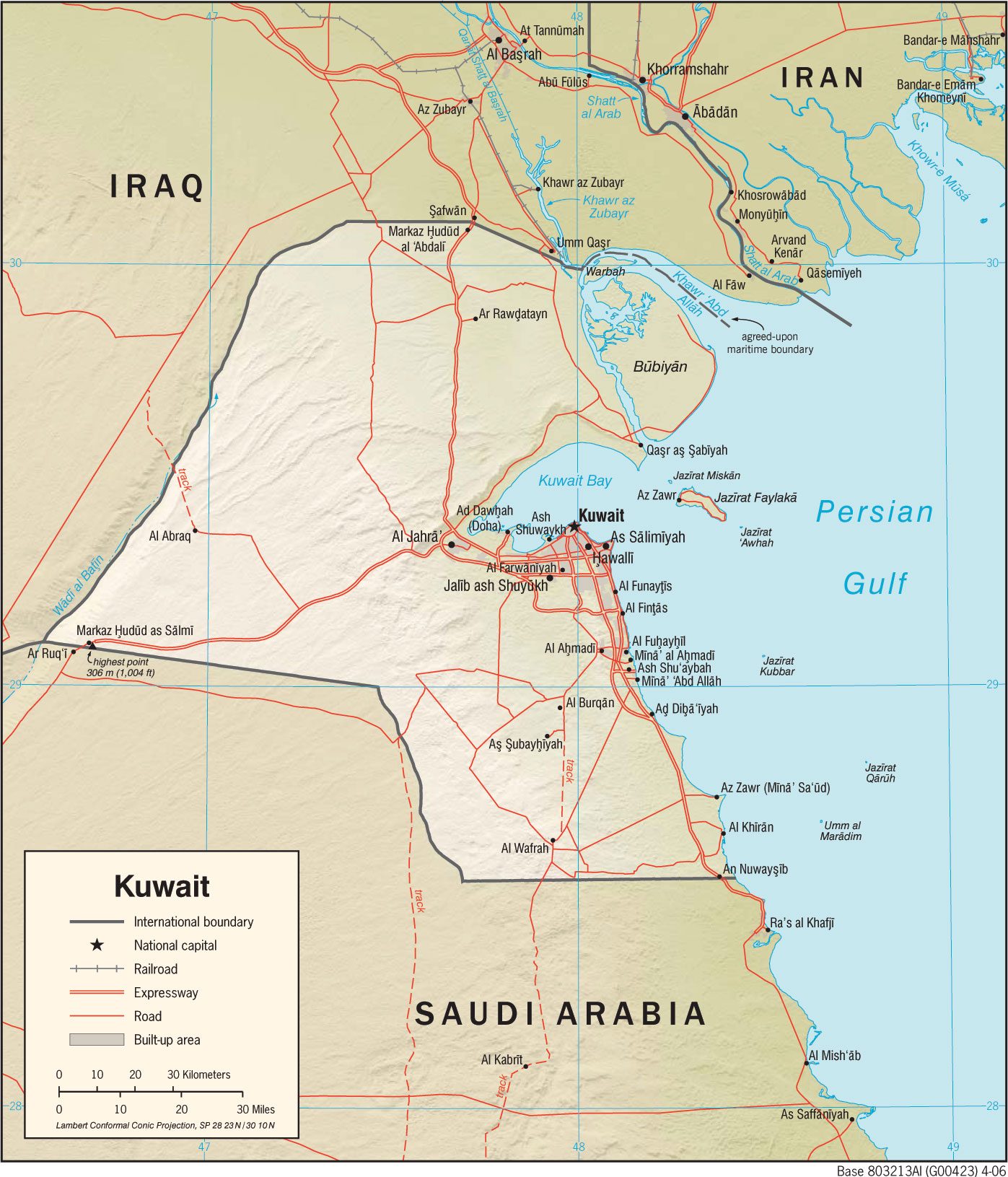 [Update] Bản đồ hành chính đất nước Kuwait (Kuwait Map) phóng to năm 2022 21